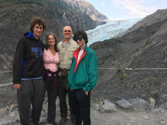 2019-07-12 07-50th-anniversary-cruise-Seward-to-Anchorage-23-Exit-Glacier-Chance-Suzi-Travis-Dax.JPG